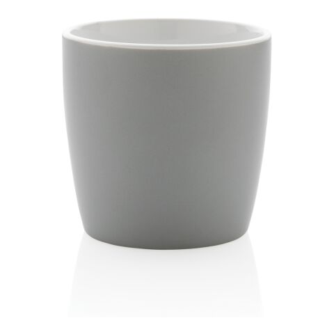Mug en céramique avec intérieur coloré gris-blanc | sans marquage | non disponible | non disponible