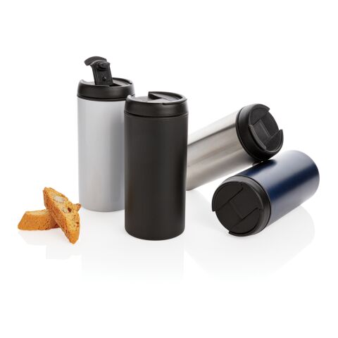 Mug Metro en acier inoxydable recyclé RCS bleu | sans marquage | non disponible | non disponible