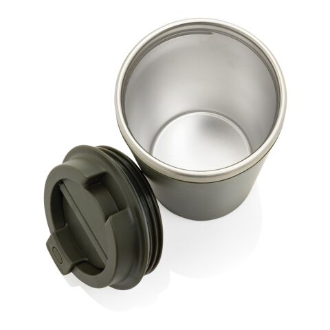 Mug 350ml à double paroi en PP recyclé RCS Java vert | sans marquage | non disponible | non disponible