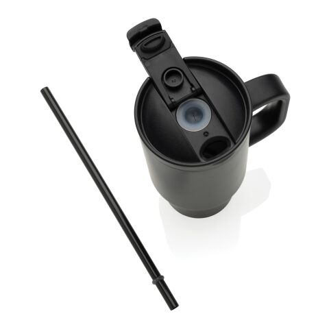 Mug 480 ml étanche en acier inoxydable recyclé RCS Cruiser noir | sans marquage | non disponible | non disponible