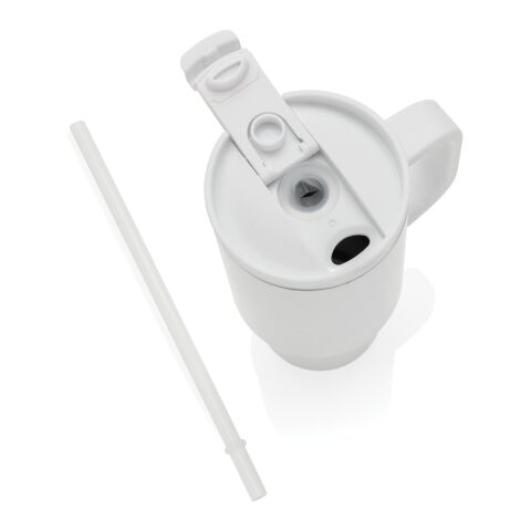 Mug 480 ml étanche en acier inoxydable recyclé RCS Cruiser blanc | sans marquage | non disponible | non disponible