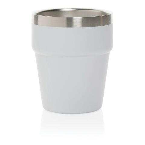 Tasse à café 300ml à double paroi en acier RCS Clark blanc | sans marquage | non disponible | non disponible