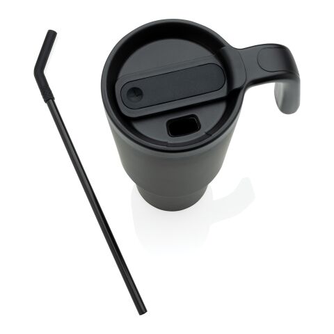 Mug 900ml en acier certifié RCS Graphic noir | sans marquage | non disponible | non disponible