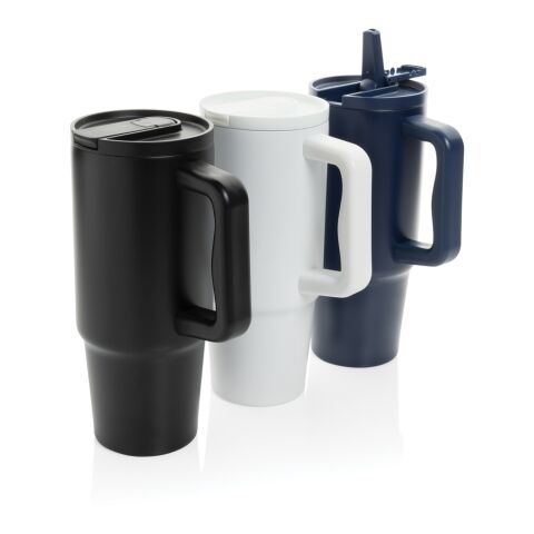Mug 900ml étanche en acier inoxydable recyclé RCS Embrace noir | sans marquage | non disponible | non disponible