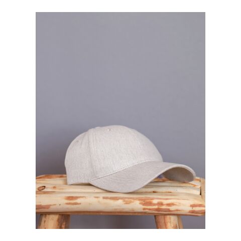 Casquette 6 panneaux 200gr chiné et recyclé AWARE™ Milo blanc | sans marquage | non disponible | non disponible | non disponible