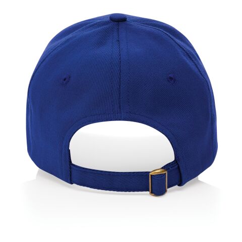 Casquette 6 panneaux en coton recyclé 280gr IMPACT bleu | sans marquage | non disponible | non disponible | non disponible