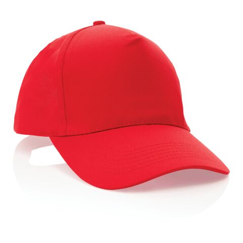 Casquette 5 panneaux en coton recyclé 190gr IMPACT rouge | sans marquage | non disponible | non disponible | non disponible