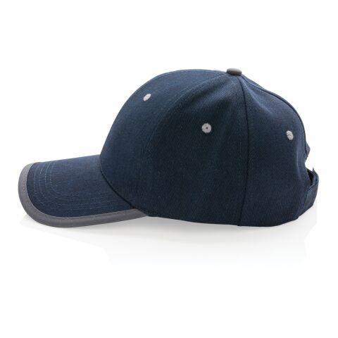 Casquette contraste 6 panneaux coton recyclé Impact AWARE™ bleu marine | sans marquage | non disponible | non disponible | non disponible