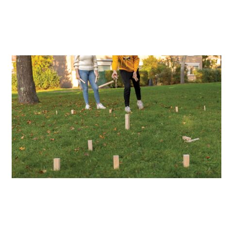 Jeu de Kubb en bois marron | sans marquage | non disponible | non disponible