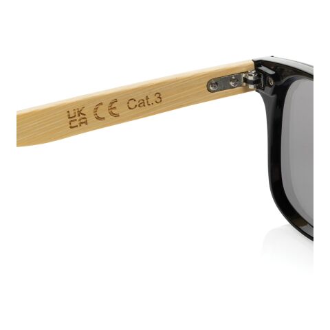 Lunettes de soleil en plastique recyclé RCS et bambou Prism marron | sans marquage | non disponible | non disponible