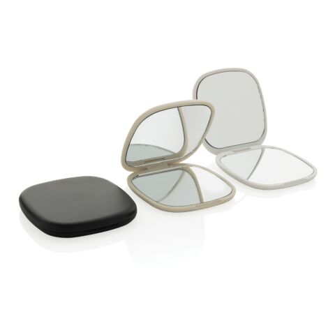 Miroir de poche en plastique recyclé RCS Reflecta beige | sans marquage | non disponible | non disponible