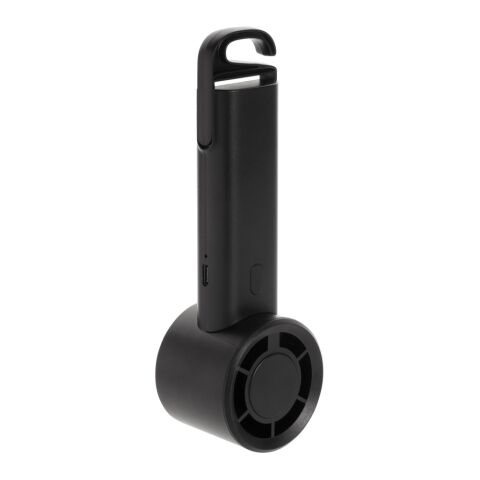 Ventilateur portable en plastique recyclé RCS Twist noir | sans marquage | non disponible | non disponible