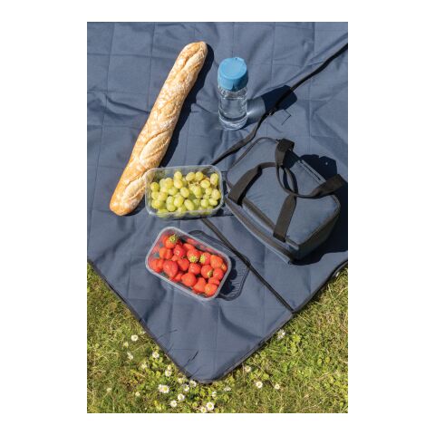 Couverture pique-nique pliable en rPET Impact Aware™ bleu marine | sans marquage | non disponible | non disponible | non disponible