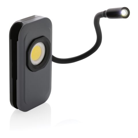 Lampe de travail USB rechargeable en plastique RCS Gear X gris | sans marquage | non disponible | non disponible