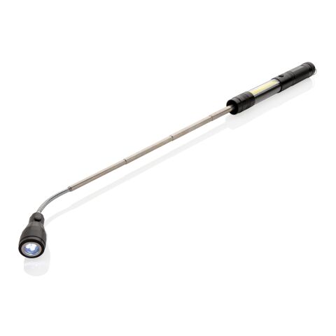 Lampe télescopique avec COB noir | sans marquage | non disponible | non disponible
