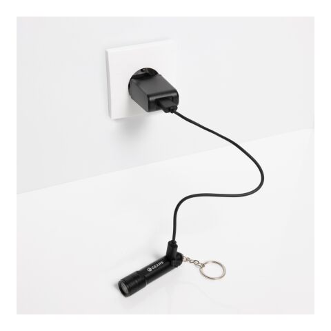 Porte-clés torche rechargeable Gear X noir | sans marquage | non disponible | non disponible