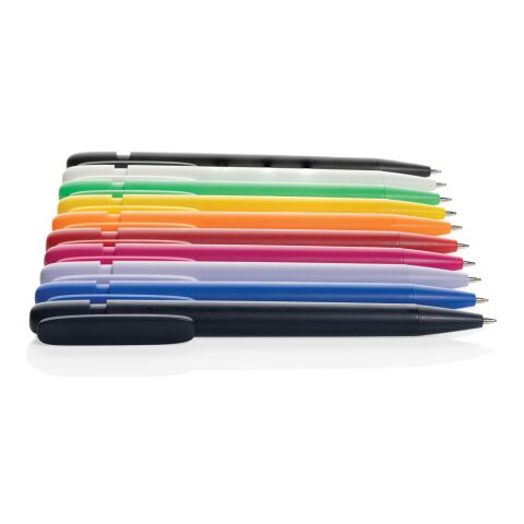 Stylo couleur uni en ABS recyclé et certifié GRS Devin bleu marine | sans marquage | non disponible | non disponible
