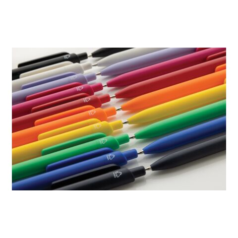 Stylo en ABS recyclé certifié GRS Bolt bleu marine | sans marquage | non disponible | non disponible