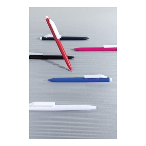 Stylo avec encre ultra glissante en ABS recyclé GRS Vibe rose-blanc | sans marquage | non disponible | non disponible