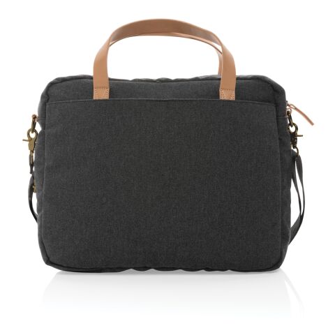 Sac ordinateur Impact AWARE™ en toile 16oz recyclé noir | sans marquage | non disponible | non disponible | non disponible