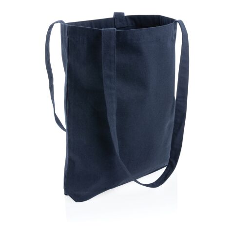 Sac shopping type Tote bag Impact en coton recyclé AWARE™ bleu marine | sans marquage | non disponible | non disponible | non disponible