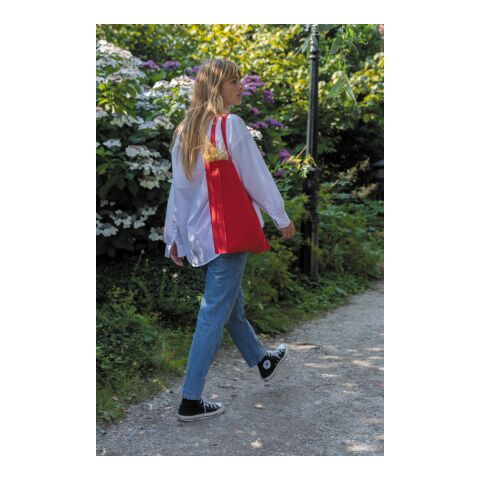 Sac tote en coton recyclé avec fond amovible Impact AWARE™ rouge | sans marquage | non disponible | non disponible | non disponible