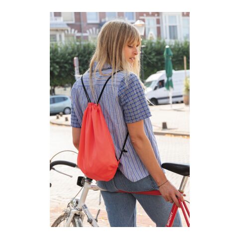 Sac cordelettes en rPET 190T Impact AWARE™ rouge | sans marquage | non disponible | non disponible | non disponible