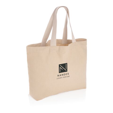 Grand sac tote en toile 240 g/m² recyclée non teintée Aware™ marron | sans marquage | non disponible | non disponible | non disponible