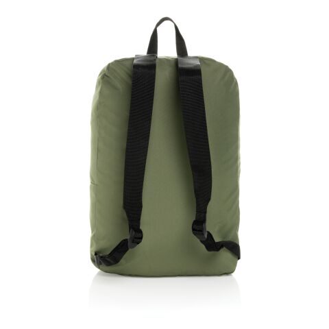 Sac à dos classique pliable en rPET AWARE™ Dillon vert | sans marquage | non disponible | non disponible | non disponible