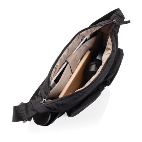 Sac bandoulière en nylon recyclé RCS KENTO URBAN noir