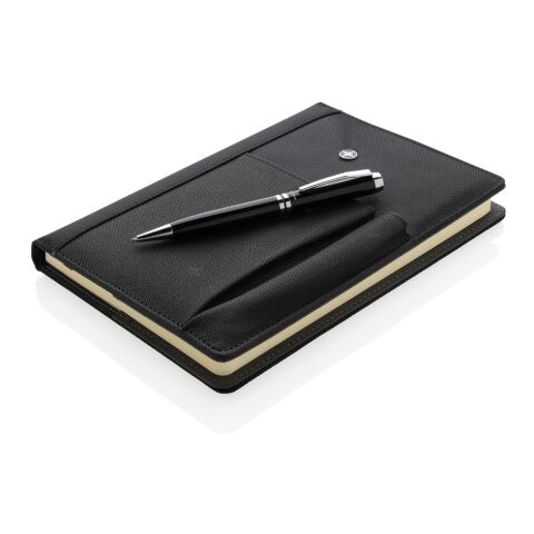 Set carnet de notes A5 et stylo noir | sans marquage | non disponible | non disponible | non disponible