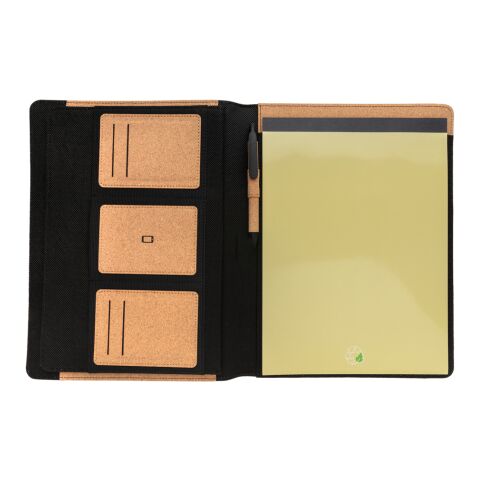 Conférencier A4 en liège avec stylo Deluxe marron | sans marquage | non disponible | non disponible