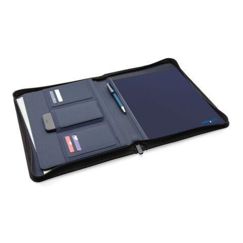 Conférencier A4 zippé Impact en rPET AWARE™ bleu marine | sans marquage | non disponible | non disponible