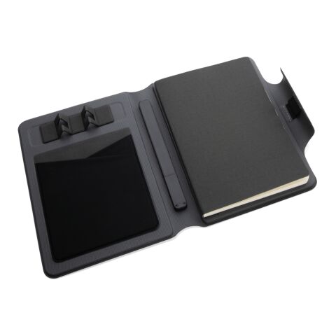 Carnet de notes A5 avec chargeur magnétique 10 W Artic noir | sans marquage | non disponible | non disponible