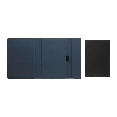 Carnet de notes A5 avec fermeture magnétique Impact Aware™ bleu marine | sans marquage | non disponible | non disponible