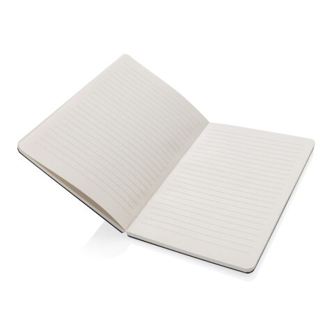 Cahier A5 en feutre recyclé certifié GRS Phrase noir | sans marquage | non disponible | non disponible