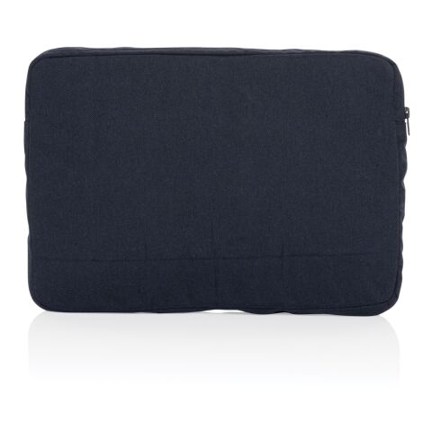 Pochette ordinateur 15,6&#039;&#039; en coton recyclé AWARE™ Laluka bleu marine | sans marquage | non disponible | non disponible | non disponible