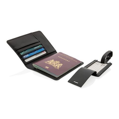 Set de voyage en PU recyclé GRS Swiss Peak noir | sans marquage | non disponible | non disponible