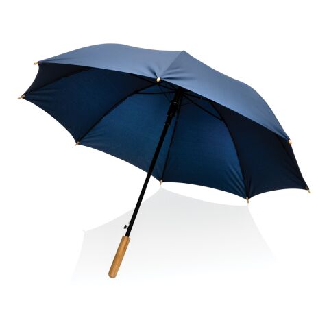 Parapluie 23" en rPET et bambou ouverture auto Impact AWARE™ bleu marine | sans marquage | non disponible | non disponible