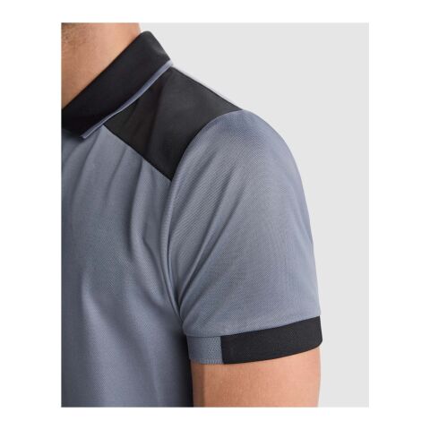 Polo unisexe antibactérien à manches courtes Samurai de 160&nbsp;g/m2 Standard | Noir-Rouge | 3XL | sans marquage | non disponible | non disponible | non disponible
