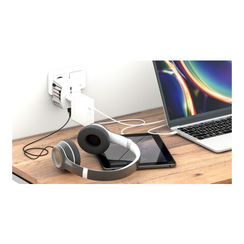 SKROSS Adaptateur de voyage universel MUV 2-Pôles avec USB blanc | sans marquage | non disponible | non disponible