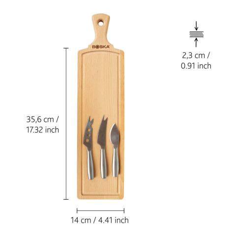 BOSKA Set fromage Amigo marron-acier | sans marquage | non disponible | non disponible