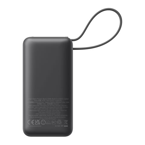 Powerbank 30W avec câble USB-C intégré Anker Nano noir