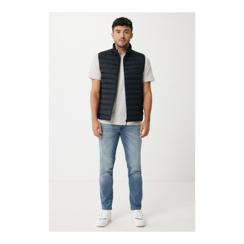 Bodywarmer homme en polyester recyclé Iqoniq Meru noir | 5XL | sans marquage | non disponible | non disponible | non disponible