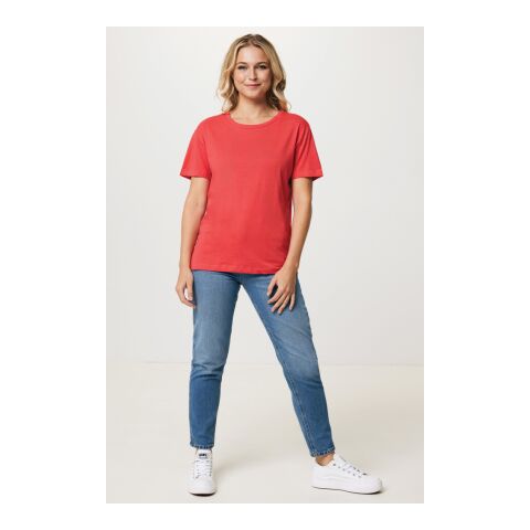 T-shirt pour femmes en coton recyclé Iqoniq Yala Rouge Somptueux | S | sans marquage | non disponible | non disponible | non disponible