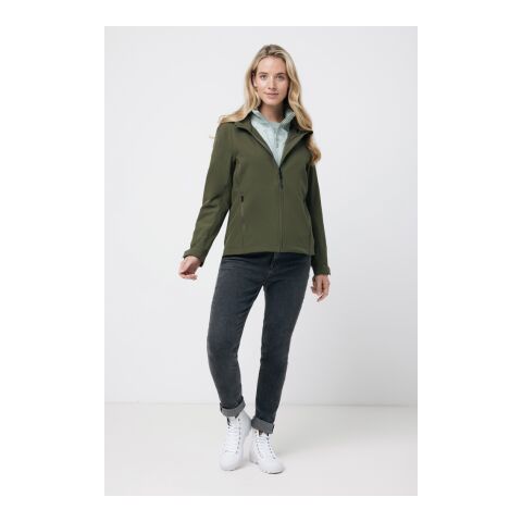 Veste femme soft shell en polyester recyclé Iqoniq Makalu vert | S | sans marquage | non disponible | non disponible | non disponible