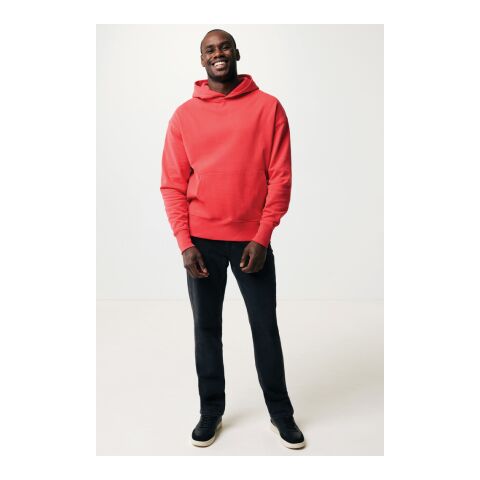 Sweat à capuche en coton recyclé Iqoniq Yoho Rouge Somptueux | XL | sans marquage | non disponible | non disponible | non disponible