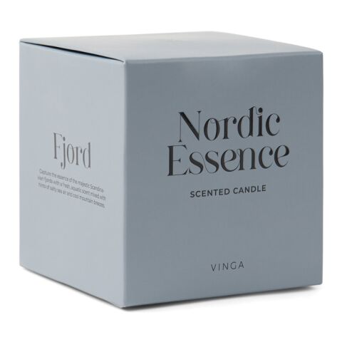 VINGA Grande bougie parfumée Nordic bleu-marron foncé | sans marquage