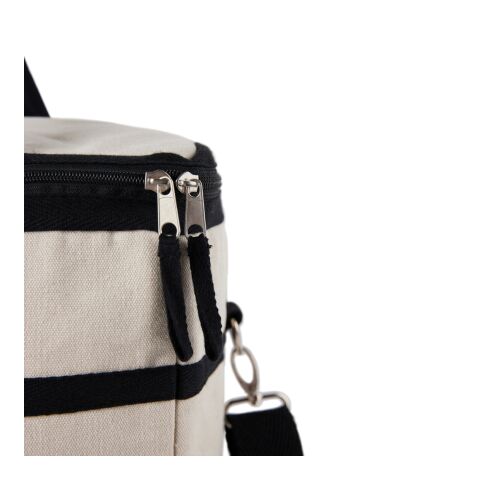 VINGA Panier isotherme en toile recyclée AWARE™ Volonne blanc cassé-noir | sans marquage | non disponible | non disponible | non disponible