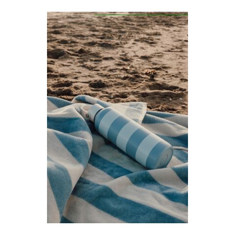 VINGA Serviette de plage GRS Lagoa bleu clair-blanc | sans marquage | non disponible | non disponible | non disponible